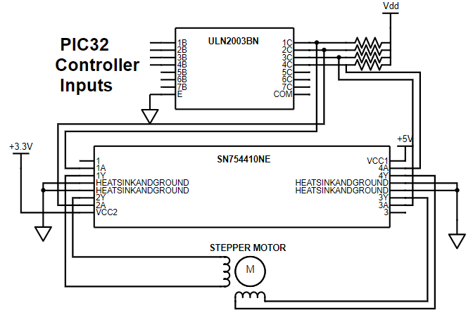 Stepper Control Hardware Circuit