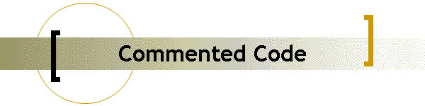 Commented Code