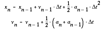 Verlet Equations