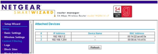 Router Configuration Page