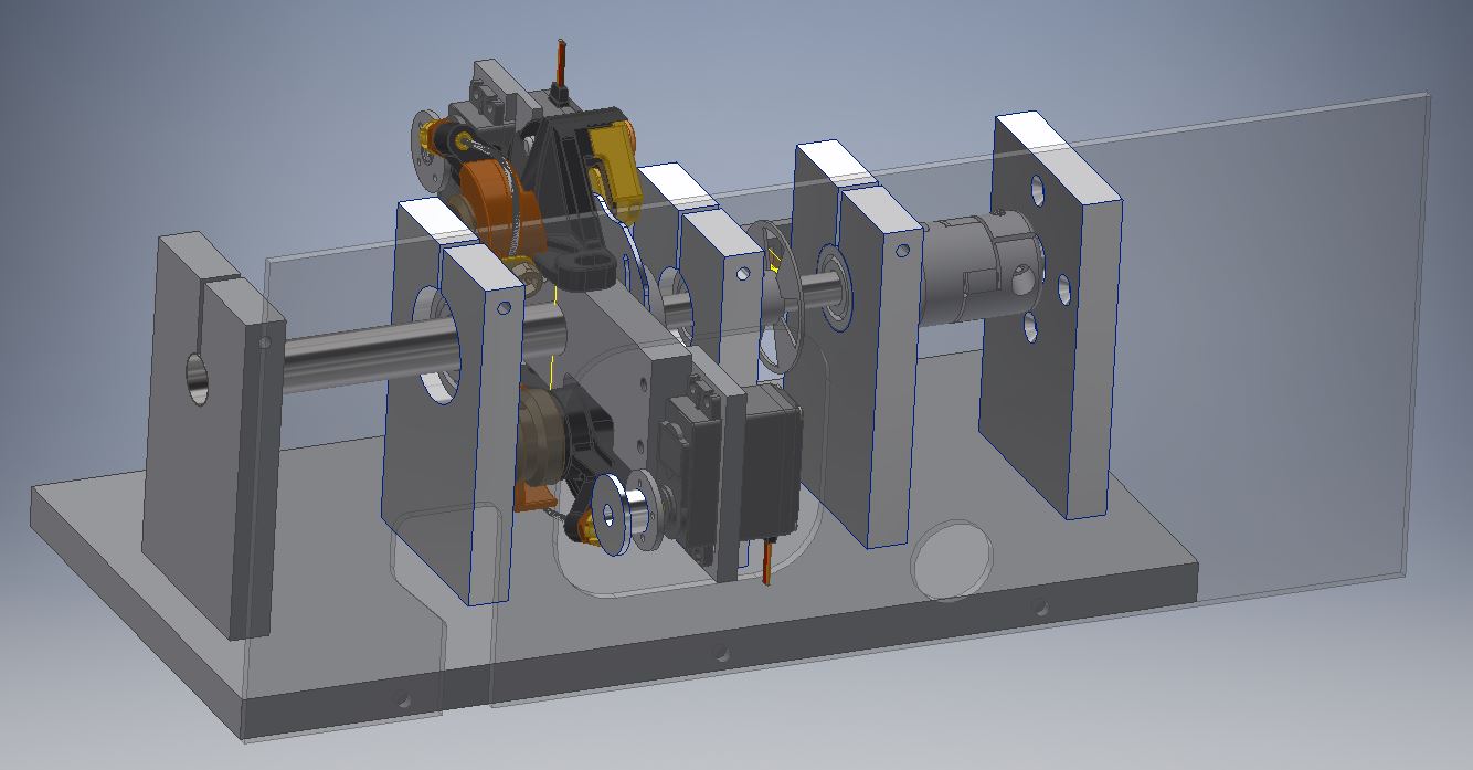 mechanical setup, side view