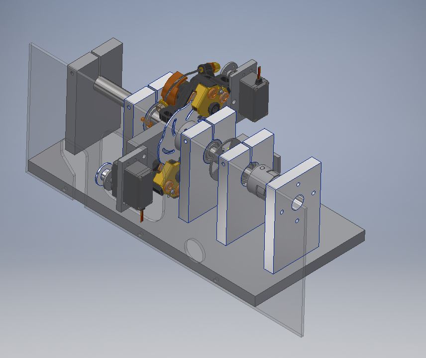 mechanical setup, side view