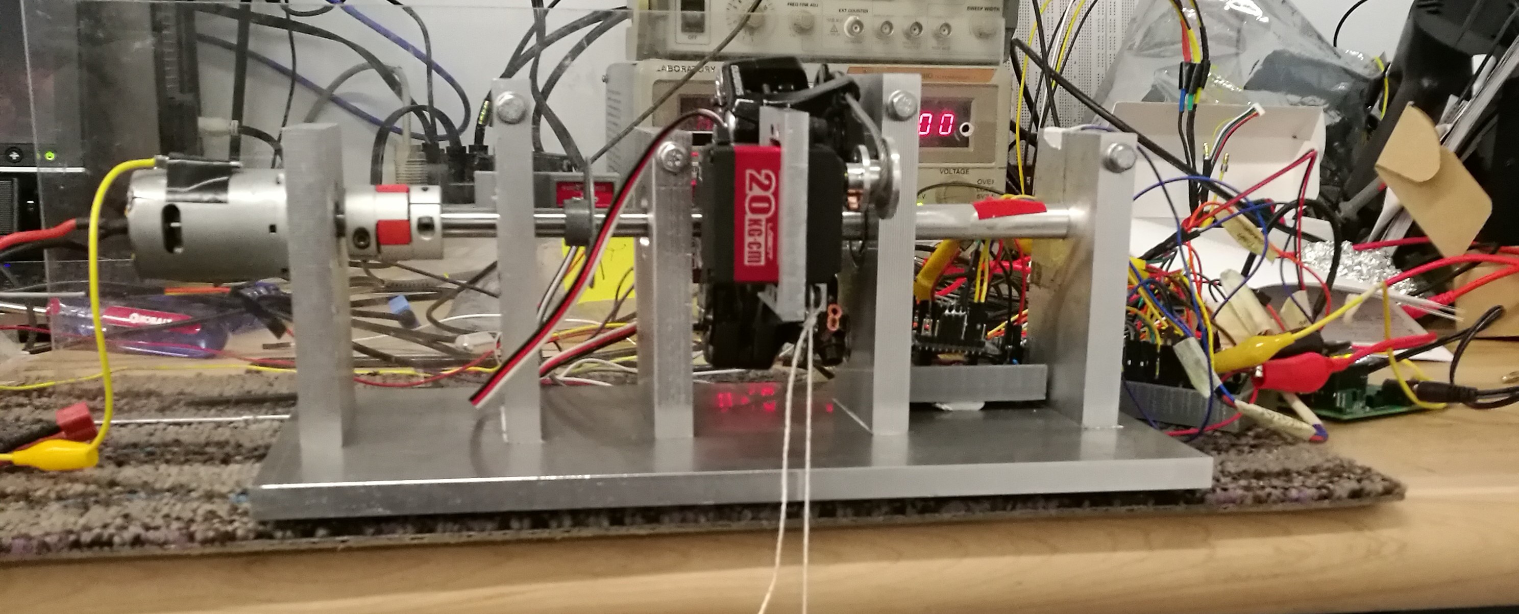 mechanical setup, side view