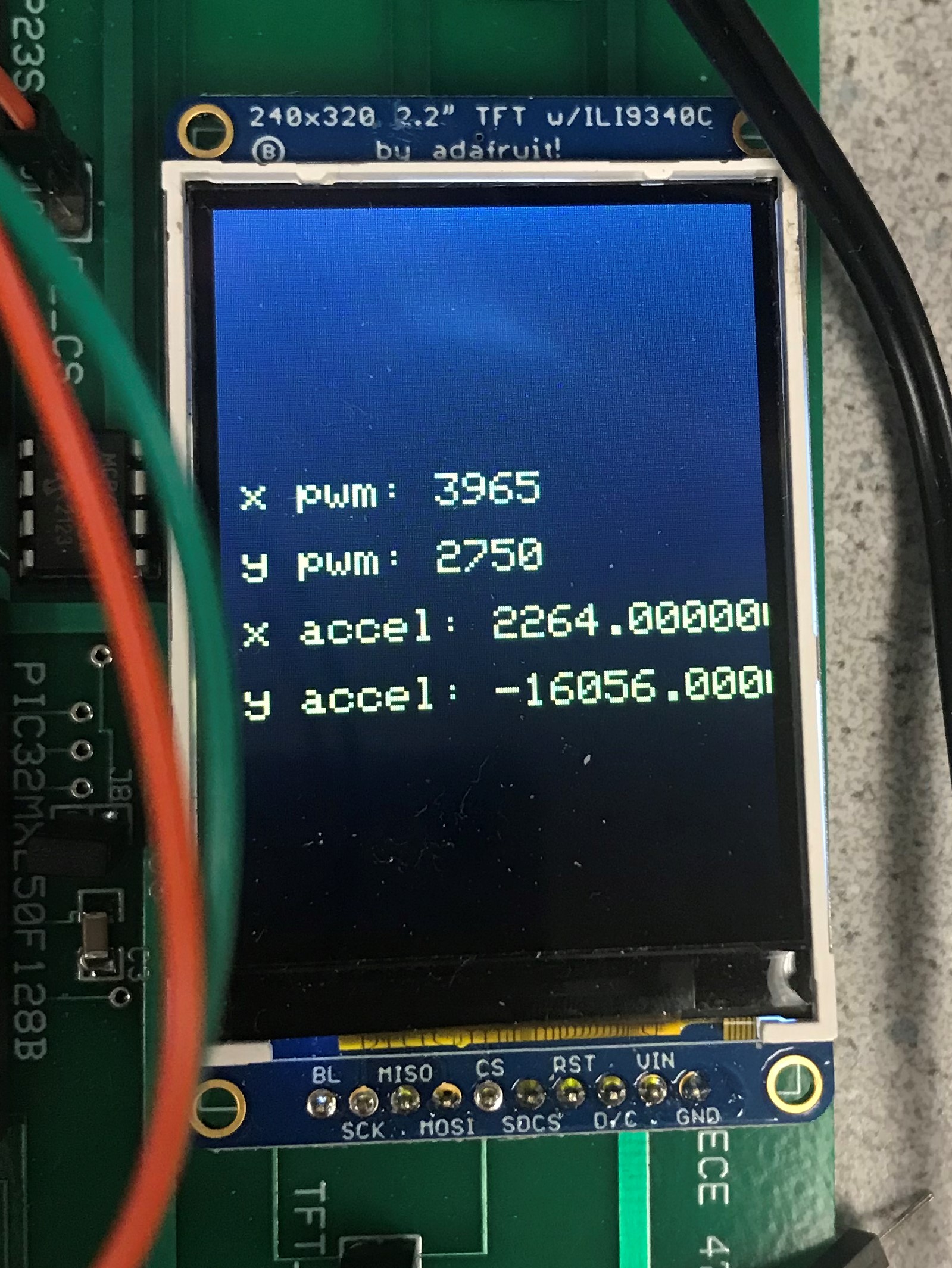 MPU negative y reading