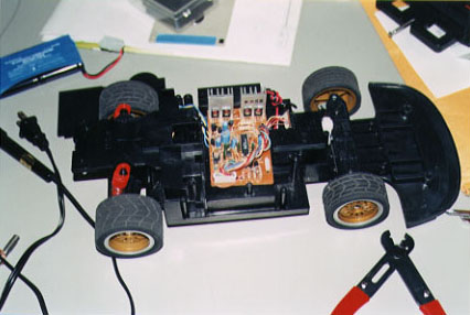The Radio Shack car with the Cover Off
