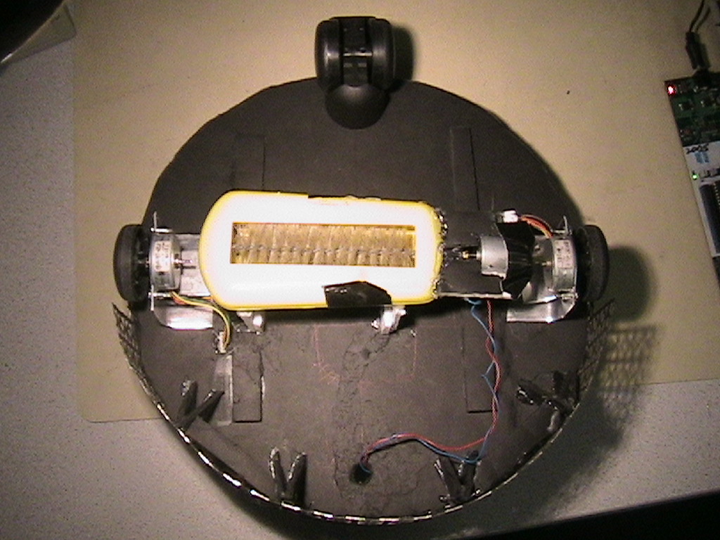 automatic vacuum cleaner robot project