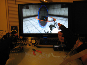 Playing Portal with Mister Gloves