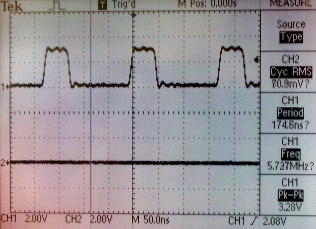 5.71 MHz waveform