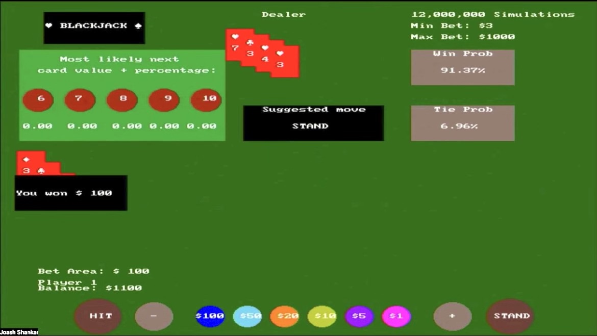 one player simulation won