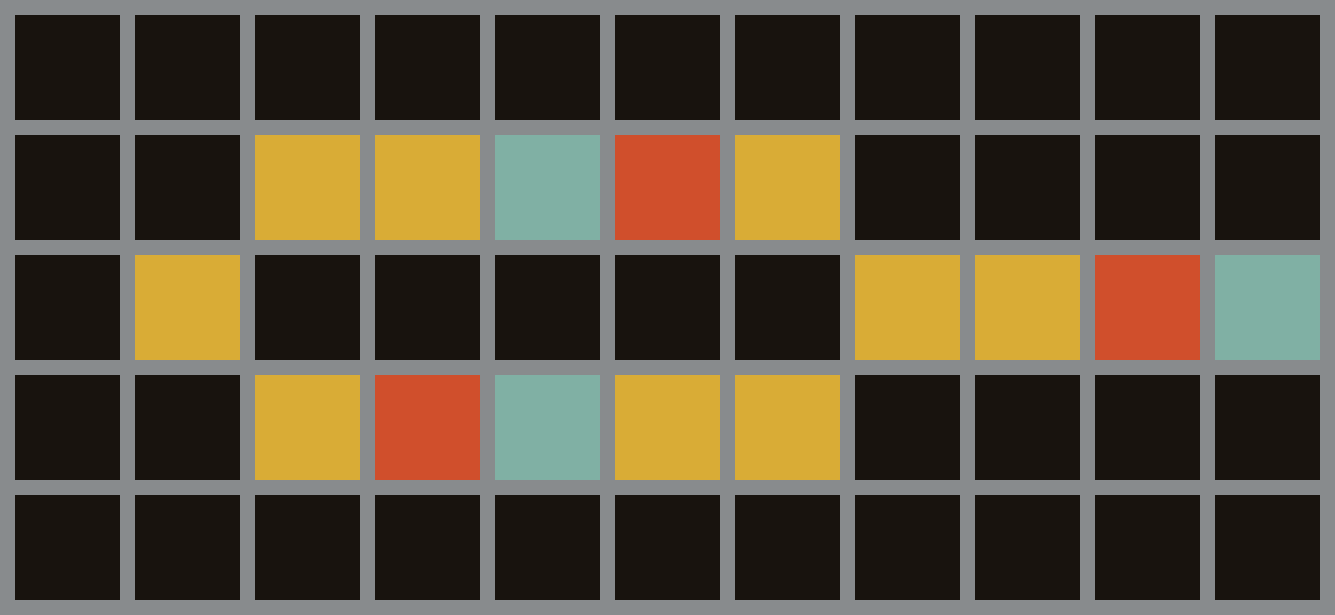 An animation of a clock generator that sends electron pulses