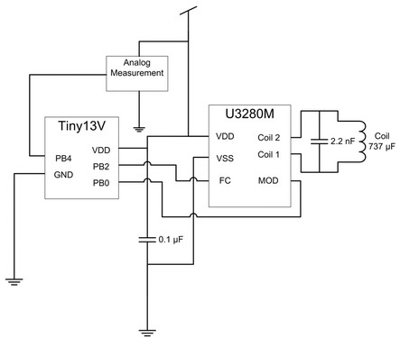 Transponder circuit schematic
